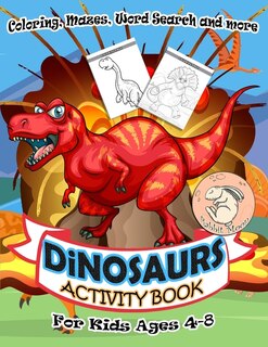 Front cover_Dinosaurs Activity Book for Kids Ages 4-8