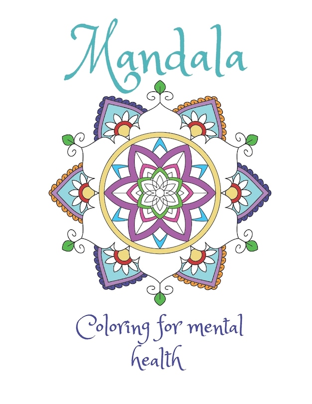 Front cover_Mandala Coloring For Mental Health