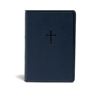 Front cover_Kjv Everyday Study Bible, Navy Cross Leathertouch