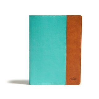 Front cover_CSB Tony Evans Study Bible, Teal/Earth LeatherTouch