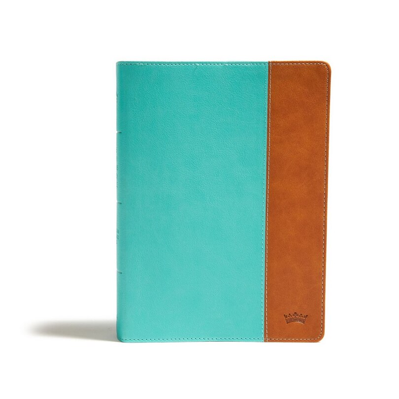 Front cover_CSB Tony Evans Study Bible, Teal/Earth LeatherTouch