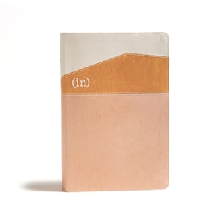 Front cover_Csb (in)courage Devotional Bible, Desert/mustard/alabaster Leathertouch