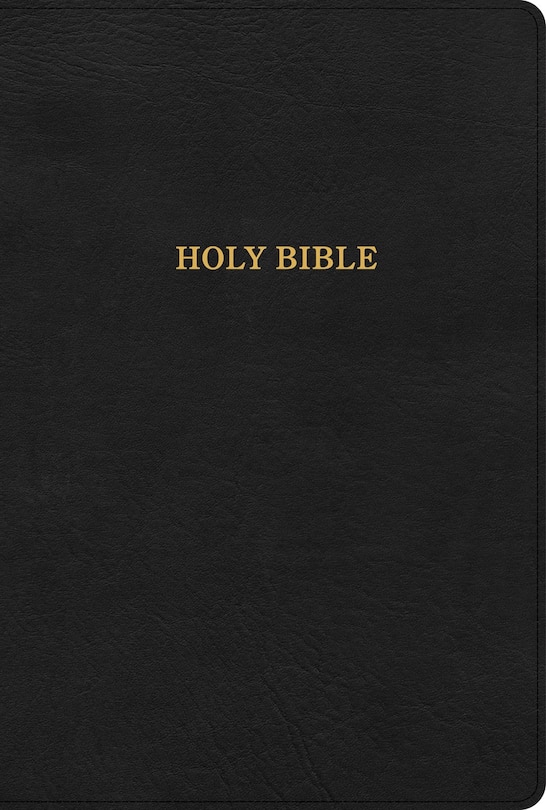 Front cover_KJV Large Print Thinline Bible, Black LeatherTouch