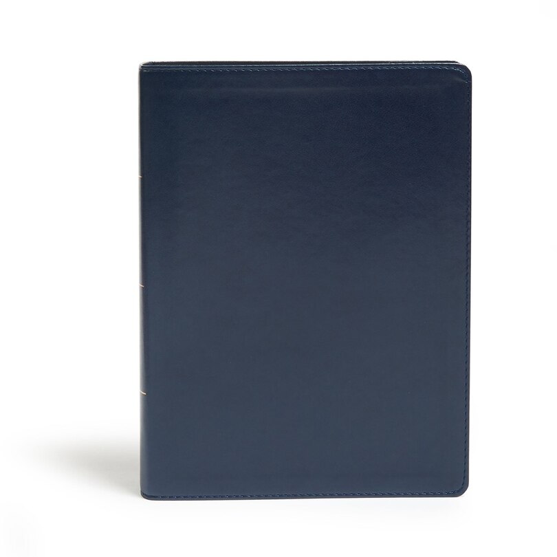 Couverture_Kjv Study Bible, Full-color, Navy Leathertouch
