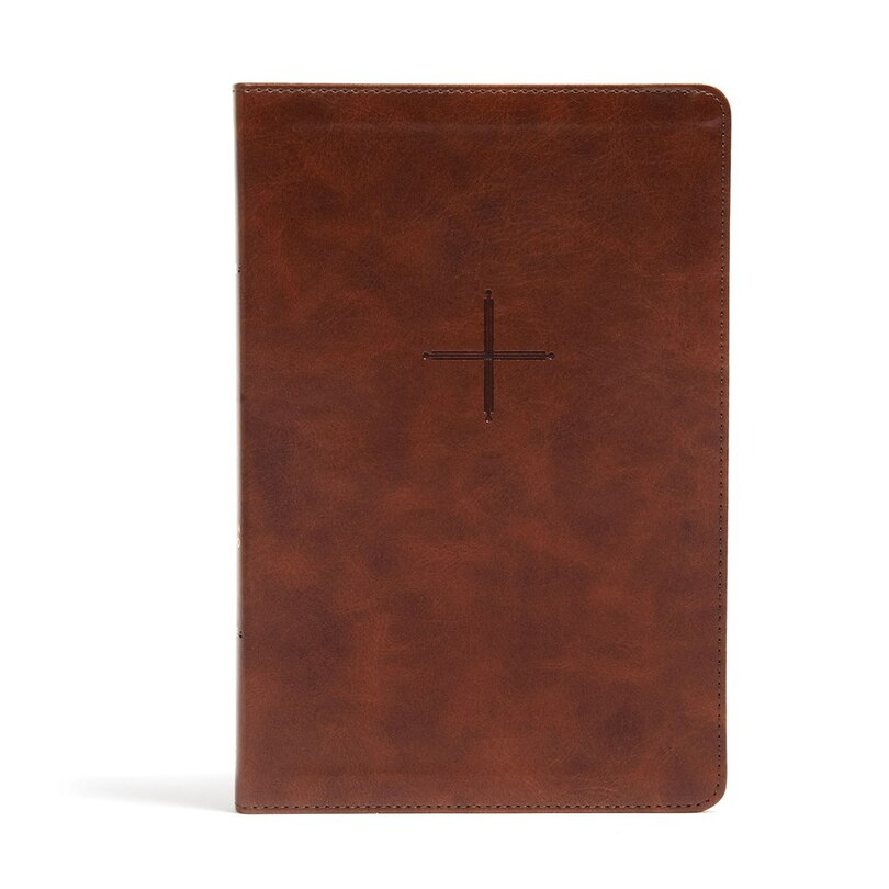 Front cover_Csb Every Day With Jesus Daily Bible, Brown Leathertouch