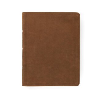Front cover_Csb Men Of Character Bible, Brown Genuine Leather, Indexed