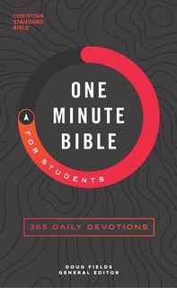 Front cover_CSB One-Minute Bible for Students