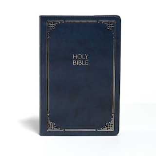 Front cover_KJV Large Print Personal Size Reference Bible, Navy Leathertouch