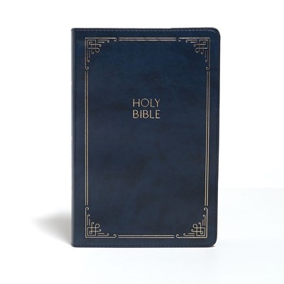 Front cover_KJV Large Print Personal Size Reference Bible, Navy Leathertouch Indexed