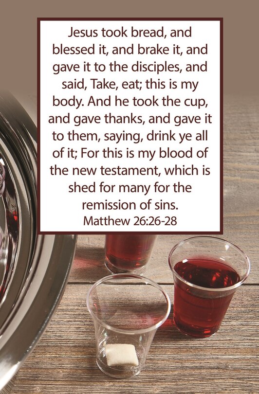 Front cover_Jesus Took  Bulletin (Pkg 100) Communion