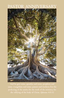 Front cover_Pastor Anniversary  Bulletin (Pkg 100) Pastor Appreciation