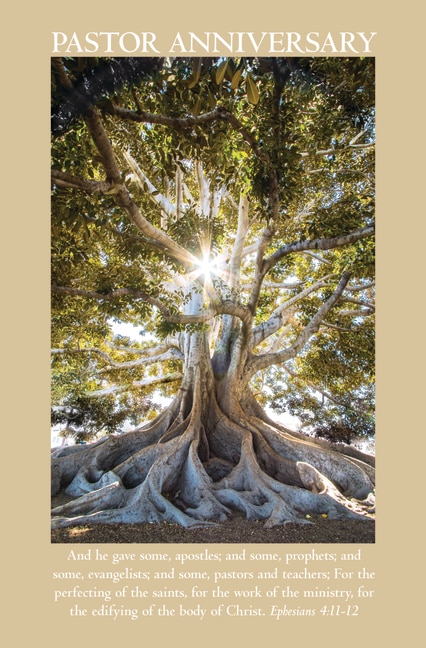 Front cover_Pastor Anniversary  Bulletin (Pkg 100) Pastor Appreciation