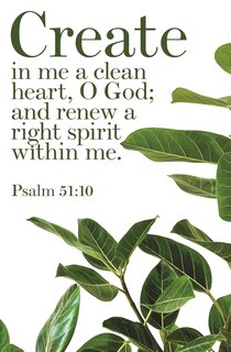 Couverture_General Worship Bulletin: A Clean Heart (Package of 100)