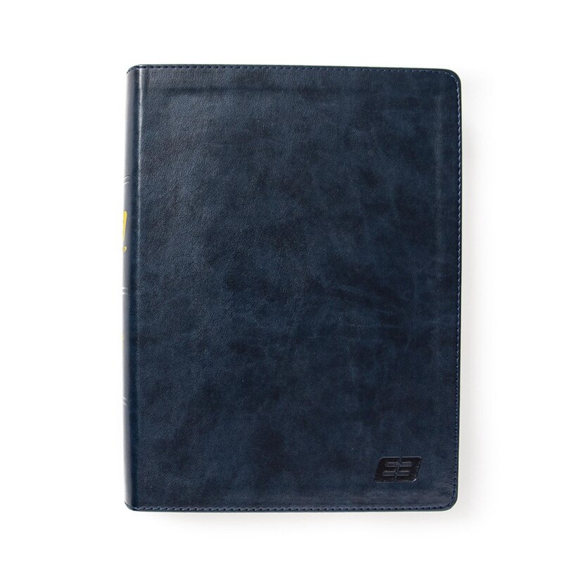 Front cover_CSB E3 Discipleship Bible, Navy LeatherTouch