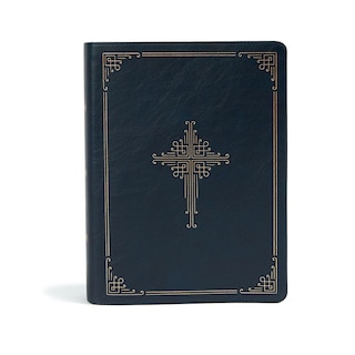 Couverture_CSB Ancient Faith Study Bible, Navy LeatherTouch