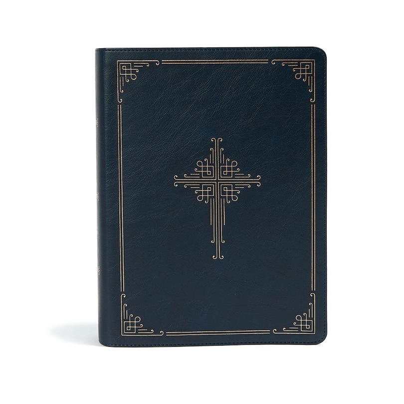 Couverture_CSB Ancient Faith Study Bible, Navy LeatherTouch