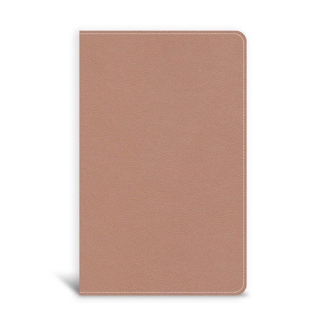 Front cover_CSB On-The-Go Bible, Personal Size, Rose Gold LeatherTouch