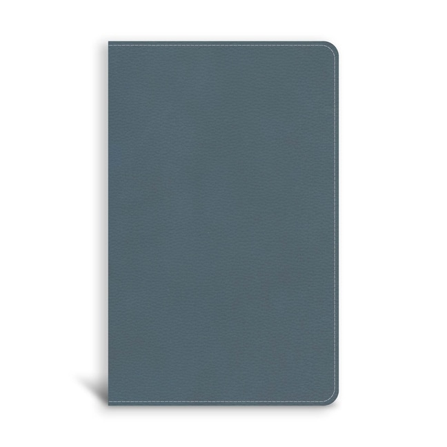 Front cover_CSB On-The-Go Bible, Personal Size, Steel Blue LeatherTouch