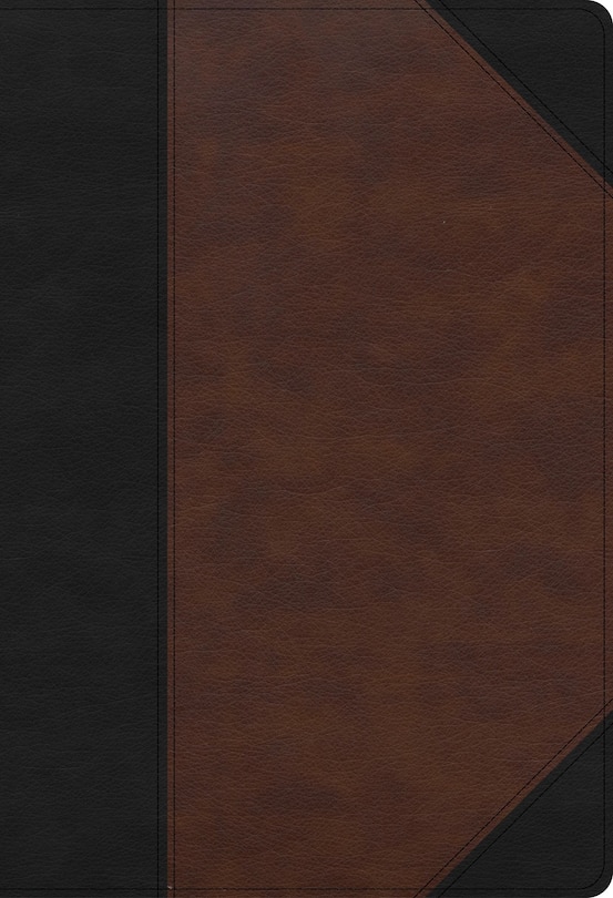 Front cover_CSB Super Giant Print Reference Bible, Black/Brown LeatherTouch, Indexed