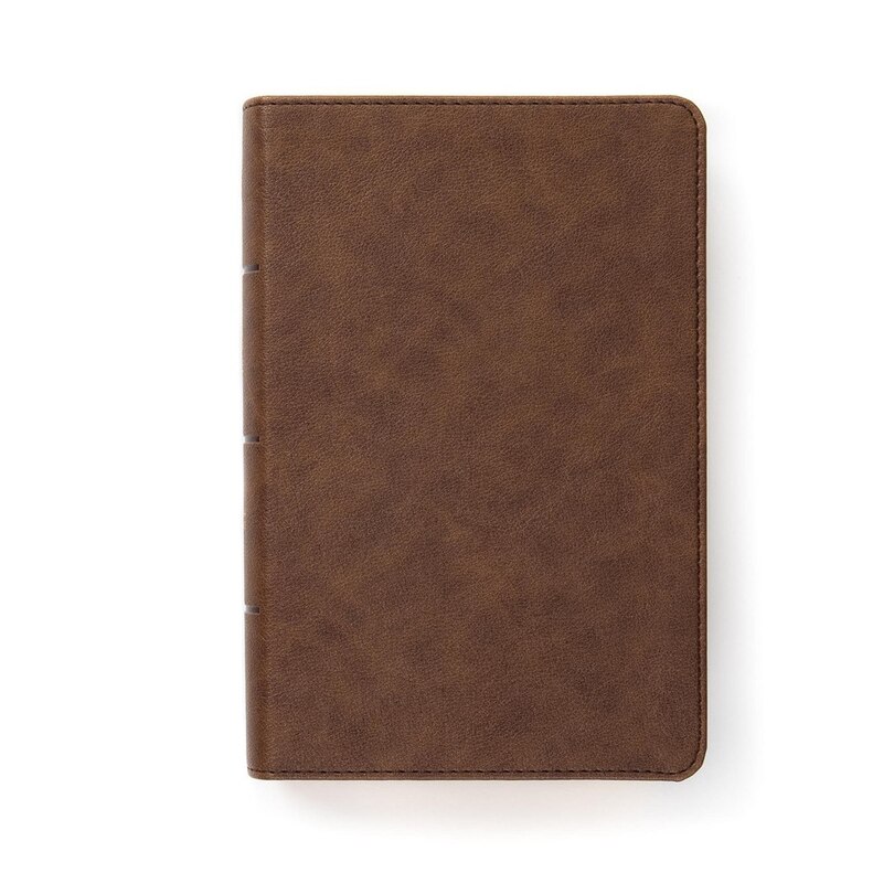 Couverture_CSB Single-Column Compact Bible, Brown LeatherTouch