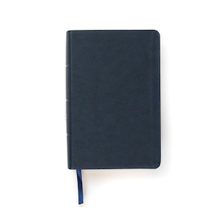 Couverture_CSB Single-Column Compact Bible, Navy LeatherTouch
