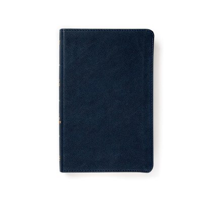 Front cover_KJV Personal Size Bible, Navy LeatherTouch