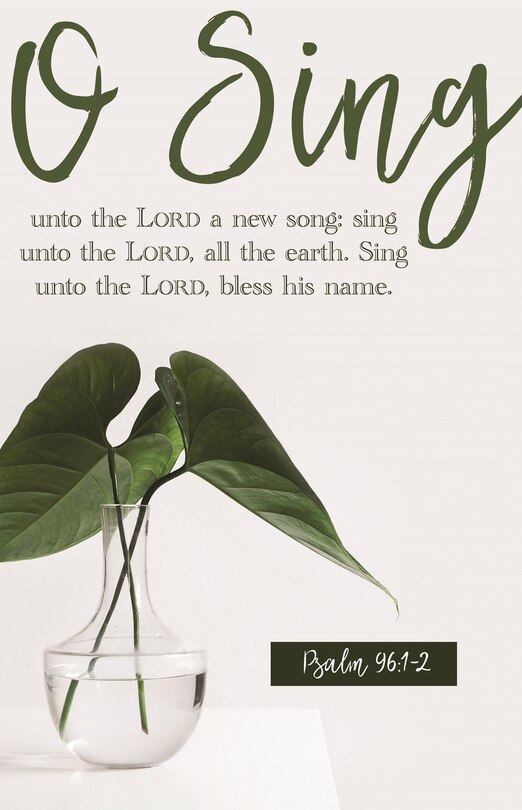 Couverture_General Worship Bulletin: O Sing Unto the Lord (Package of 100)