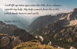 Front cover_Inspirational Postcard: I Will Lift Up (Package of 25)