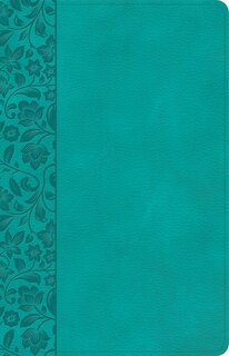Front cover_NASB Large Print Personal Size Reference Bible, Teal LeatherTouch, Indexed