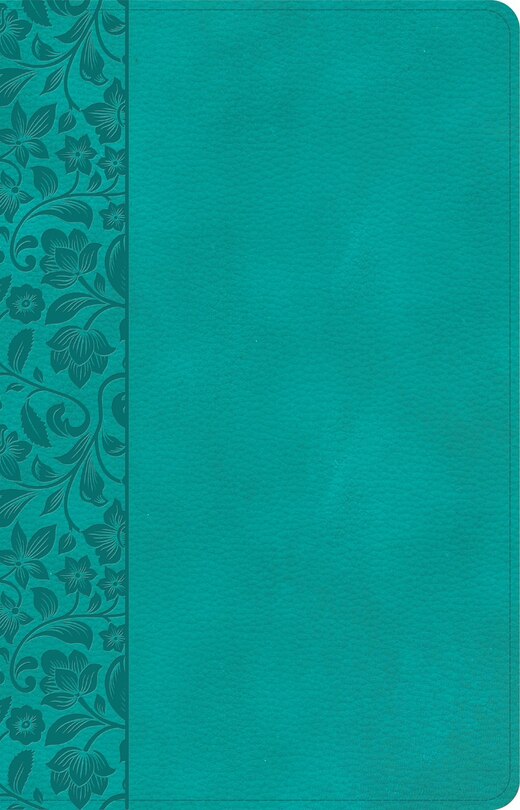 Front cover_NASB Large Print Personal Size Reference Bible, Teal LeatherTouch, Indexed