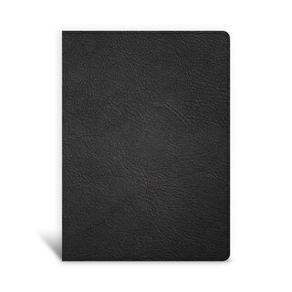 Front cover_KJV Single-Column Wide-Margin Bible, Holman Handcrafted Collection, Black Premium Goatskin