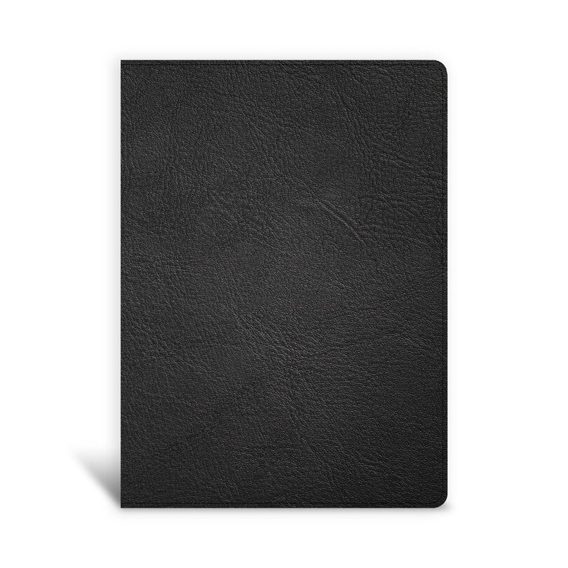 Front cover_KJV Single-Column Wide-Margin Bible, Holman Handcrafted Collection, Black Premium Goatskin