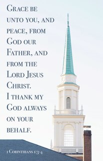 Front cover_Pastor Appreciation Bulletin: Thank You (Package of 100)