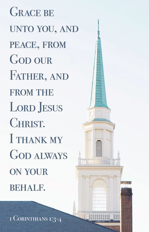 Front cover_Pastor Appreciation Bulletin: Thank You (Package of 100)