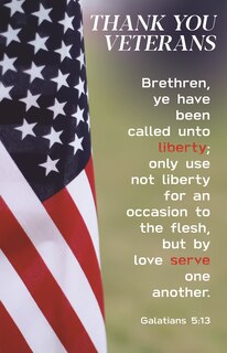 Couverture_Patriotic Bulletin: Thank You Veterans (Package of 100)