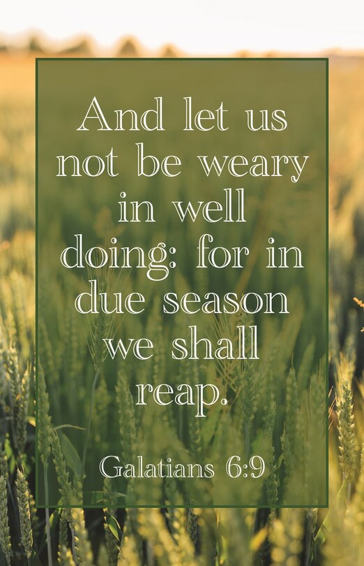 Front cover_General Worship Bulletin: We Shall Reap (Package of 100)