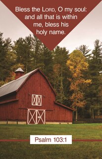 Front cover_General Worship Bulletin: Bless the Lord (Package of 100)
