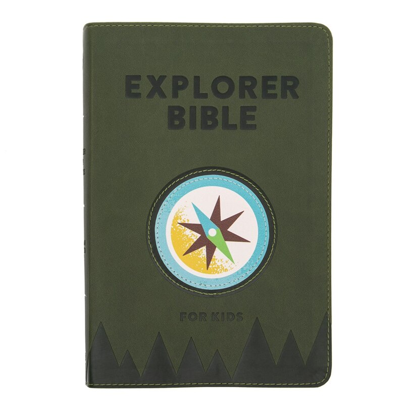 Couverture_CSB Explorer Bible for Kids, Olive Compass LeatherTouch