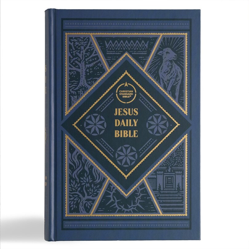 Front cover_CSB Jesus Daily Bible, Hardcover