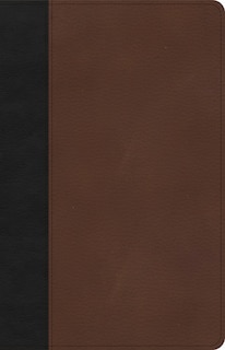 Front cover_CSB Thinline Bible, Black/Brown LeatherTouch