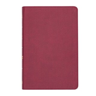Front cover_CSB Thinline Reference Bible, Cranberry LeatherTouch