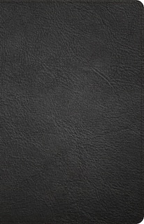 Front cover_CSB Thinline Reference Bible, Black Genuine Leather