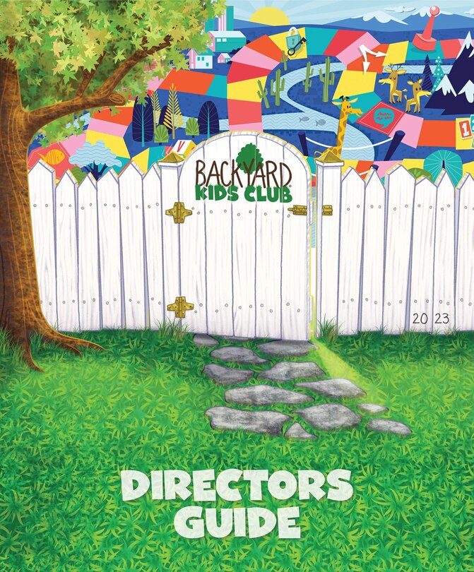 Front cover_VBS 2023 Backyard Kids Club Director Guide
