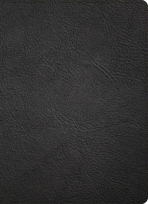 Front cover_CSB Pastor's Bible, Verse-by-Verse Edition, Holman Handcrafted Collection, Black Premium Goatskin