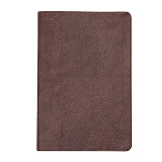 Front cover_CSB Large Print Thinline Bible, Brown Bonded Leather