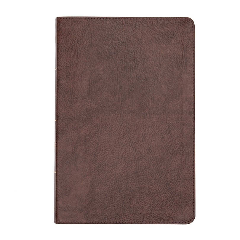 Couverture_CSB Large Print Thinline Bible, Brown Bonded Leather, Indexed