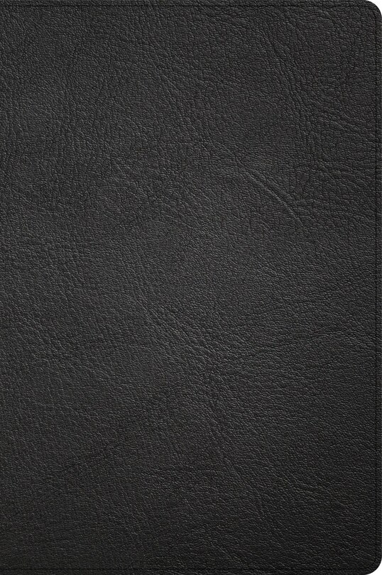 Couverture_CSB Large Print Thinline Bible, Holman Handcrafted Collection, Black Premium Goatskin