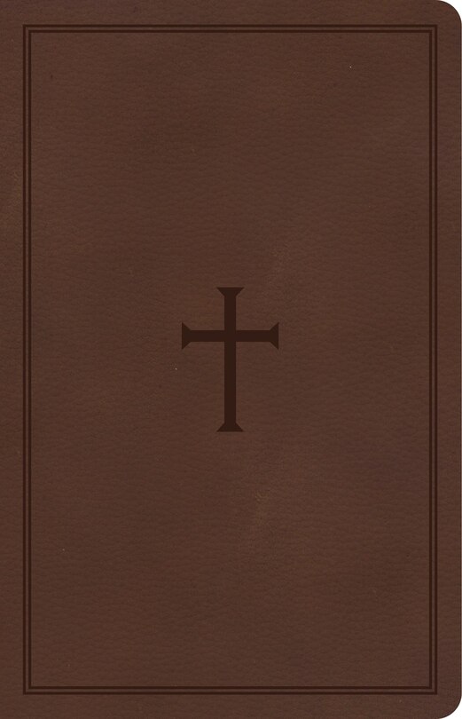 Front cover_CSB Large Print Personal Size Reference Bible, Brown LeatherTouch, Indexed