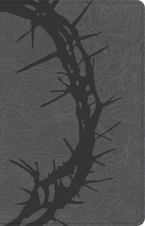 Front cover_CSB Large Print Personal Size Reference Bible, Charcoal LeatherTouch
