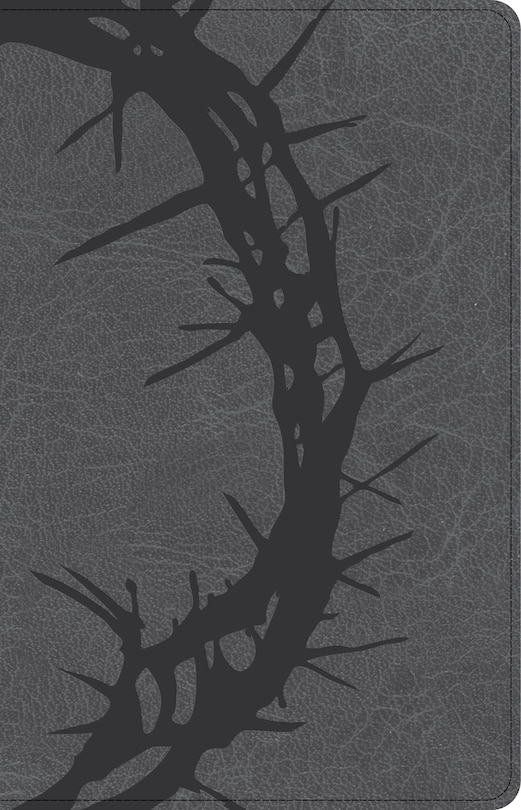 Front cover_CSB Large Print Personal Size Reference Bible, Charcoal LeatherTouch
